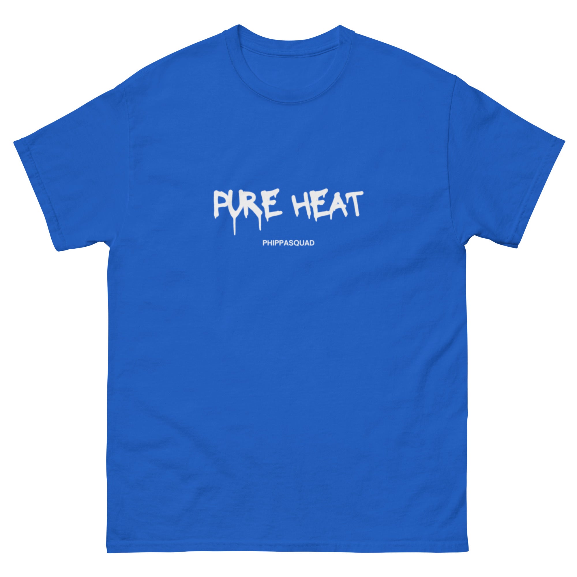 Phippa Squad Pure Heat Tee in Royal Blue - Front View