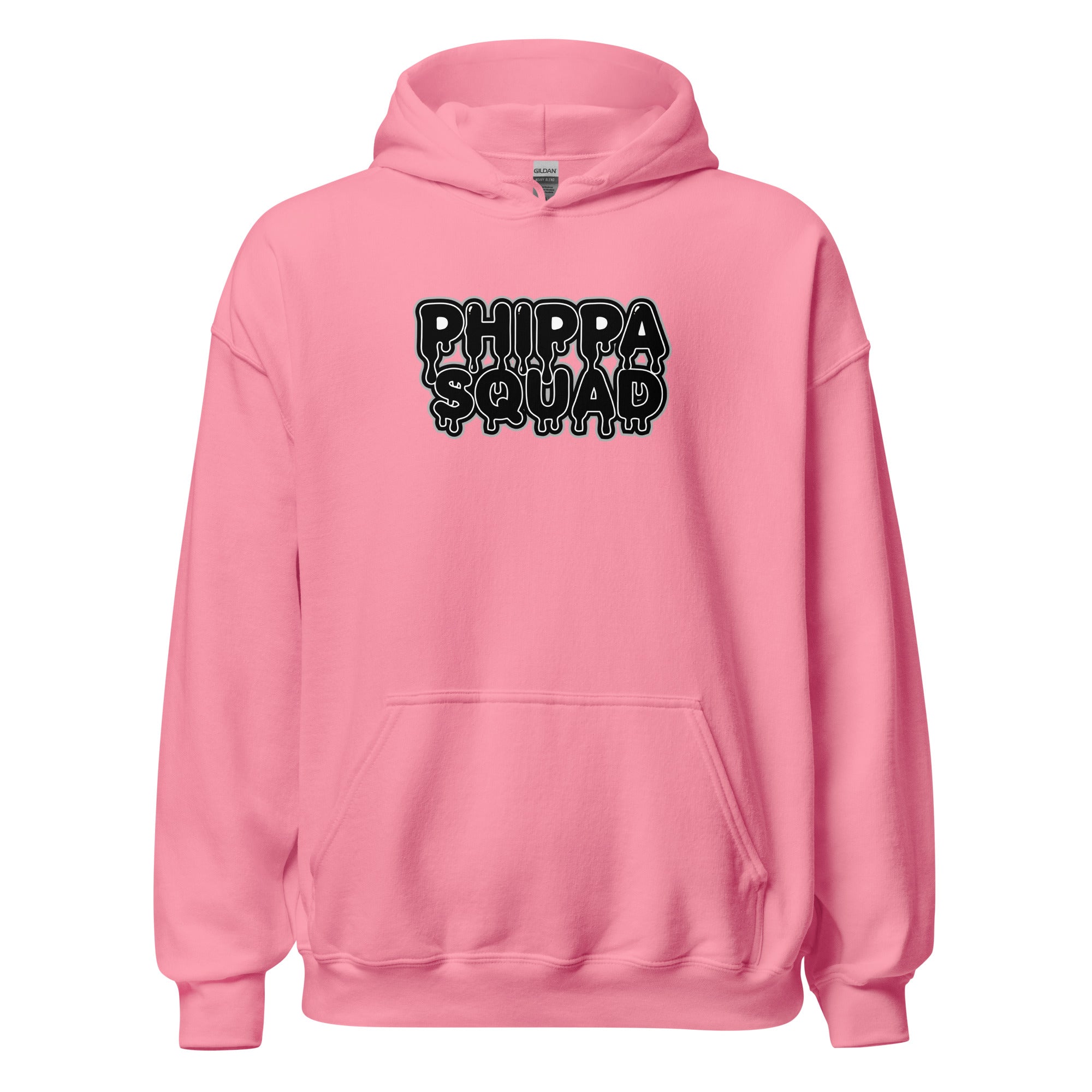 Azalea Phippa Squad classic unisex hoodie front view, hip hop streetwear