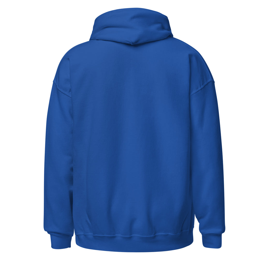 Royal Phippa Squad classic hoodie back view, unisex hip hop streetwear
